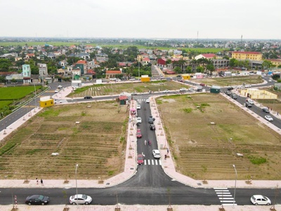 Bán lô góc mặt ngoài trục chính khu kdc quỳnh mỹ 3