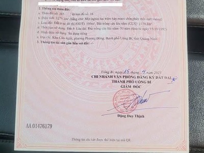 Chính chủ cần bán nhanh lô đất tại phường phương đông   uông bí   quảng ninh. 1