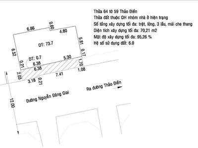 Bán nhà mặt tiền 5 nguyễn đăng giai , p.thảo điền, q2 3