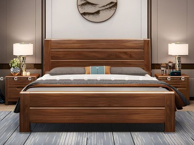 Giường Ngủ Gỗ Sồi Tự Nhiên Sang Trọng Giá Xưởng 2