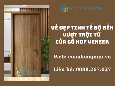 Vẻ Đẹp Tinh Tế, Độ Bền Vượt Trội Từ Cửa gỗ HDF Veneer 0