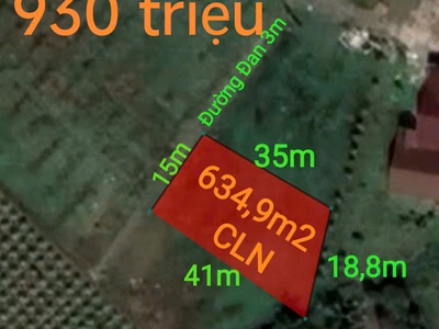 Bán đất vườn chuyển thổ gần quốc lộ 50b giá 930 triệu 0