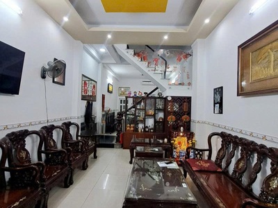 Hot rất rất hot     nhà tp hcm - bình tân - gần chợ bình trị đông - 4 tầng - hẻm xe tải 8m thông - 4