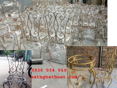 Bàn ghế sắt, Bàn ghế cafe, bàn ghế ăn 1