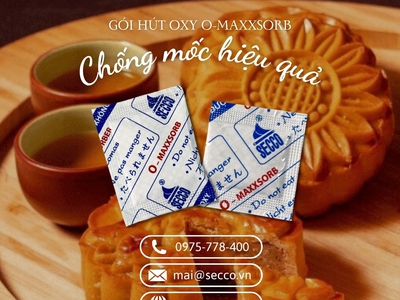 Gói hút oxy O-MaxxSorb Secco   Chống mốc bánh trung thu hiệu quả 0