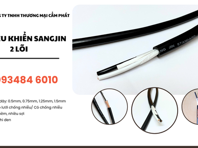 Cáp điều khiển Sangjin 2 lõi   chống nhiễu   không chống nhiễu 0