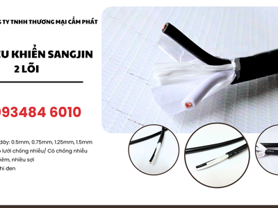 Cáp điều khiển Sangjin 2 lõi   chống nhiễu   không chống nhiễu 1