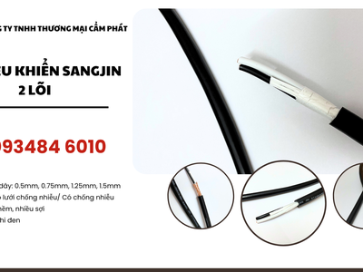 Cáp điều khiển Sangjin 2 lõi   chống nhiễu   không chống nhiễu 2