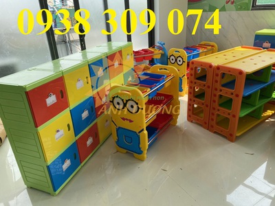 Tủ đựng cặp của trẻ cao cấp , tủ đựng balo mấm non bằng nhựa 4