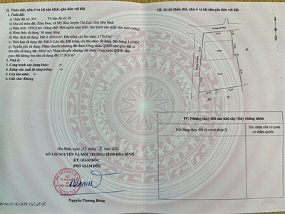 Bán đất đẹp - giá tốt - vị trí đẹp xóm đon, mỹ hoà, tân lạc, hòa bình 4