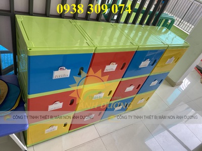 Tủ đựng cặp của trẻ cao cấp , tủ đựng balo mấm non bằng nhựa 5