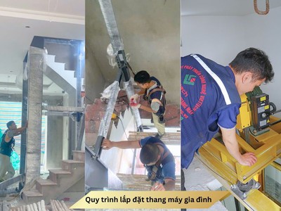 Quy trình lắp đặt thang máy gia đình đúng kỹ thuật, chuyên nghiệp 5