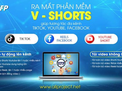 Phần mềm đăng bài facebook vshorts 2