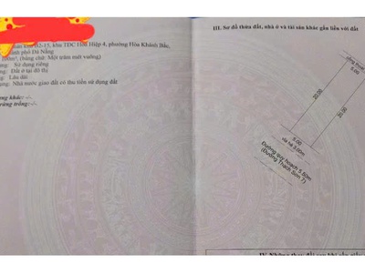 Chính chủ bán lô đất đẹp   đường thạch sơn 7, hòa khánh bắc, liên chiểu 2