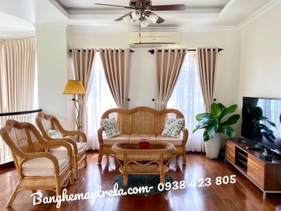 Sofa mây tự nhiên lưng mắt cáo giá rẻ 4