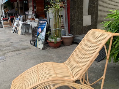 Ghế mây ngả nằm thư giãn 2
