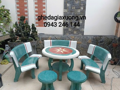 Bộ bàn ghế đá ngoài trời tại Thuận An 0