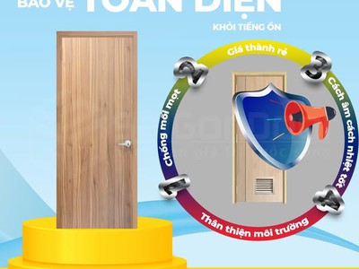 Cửa gỗ công nghiệp MDF 1