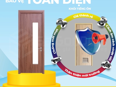 Cửa gỗ công nghiệp MDF 2