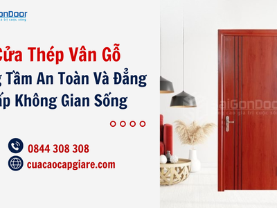 Cửa Thép Vân Gỗ   Nâng Tầm An Toàn Và Đẳng Cấp Không Gian Sống 1