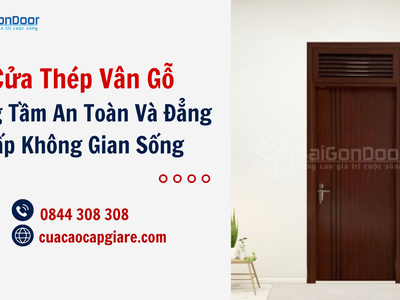 Cửa Thép Vân Gỗ   Nâng Tầm An Toàn Và Đẳng Cấp Không Gian Sống 2