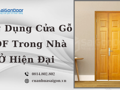 Ứng Dụng Cửa Gỗ HDF Trong Nhà Ở Hiện Đại 1
