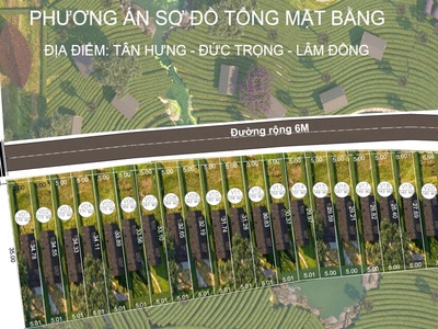 Đức trọng-lâm đồng đất full thổ cư mặt tiền đường bê tông rộng 6m giá chỉ 490tr/lô 0