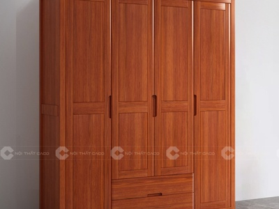 Tủ Quần Áo Gỗ Tự Nhiên Màu Nâu Sang Trọng 2