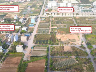 Bán đất nền biệt thự 375m2 khu đô thị Cienco5 Mê Linh KHU B 1