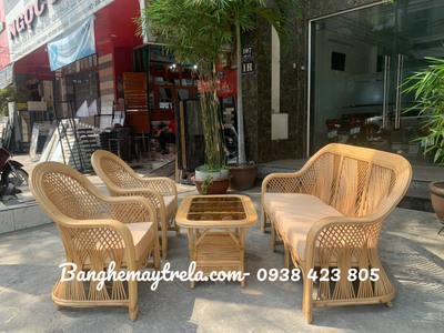 Sofa mây tự nhiên cây đóng hiện đại 3