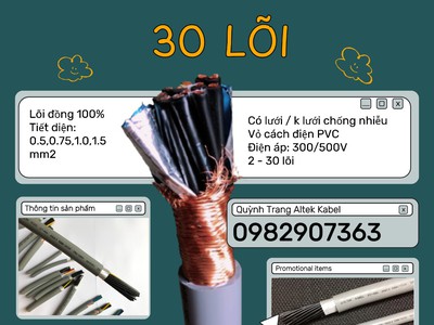 Cáp Điều Khiển 30 Lõi Altek Kabel   Giải Pháp Truyền Tín Hiệu Ổn Định 1