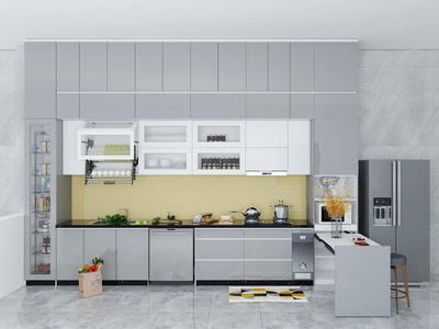 Tủ Bếp An Cường Phủ Acrylic Kịch Trần 1