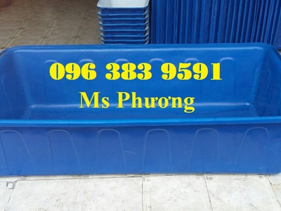 Thùng nhựa chữ nhật 1000lit nuôi thủy sản và chứa hóa chất an toàn 0