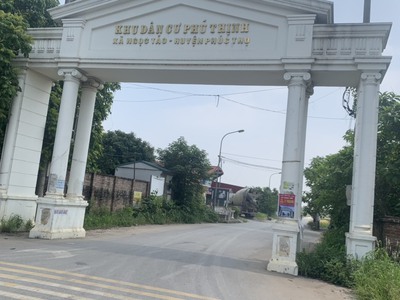 Bán đất đấu giá cầu lọc ngọc tảo phúc thọ gần kcn nam phúc thọ 200m ra đường 32  ô tô đỗ cửa - 0