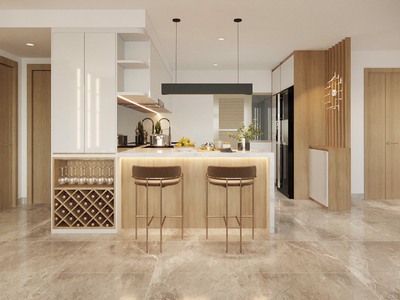 Tủ Bếp Gỗ Công Nghiệp MDF Chống Ẩm Lõi Xanh Cao Cấp 0