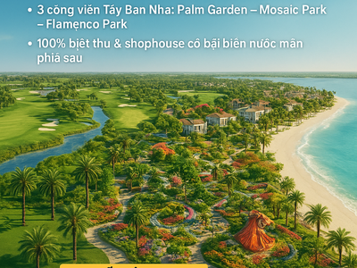 Sale Shophouse Pk Đảo thiên đường một bước ra biển, một tầm nhìn sân golf 0