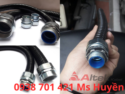 Ống Ruột Gà,  Lõi Thép Bọc Nhựa   Đầu Nối 1