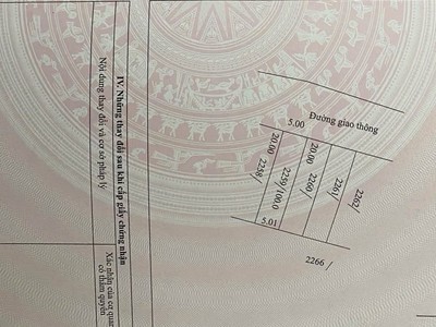 Chính chủ cần bán nhanh 2 lô đất   lô 2259 và lô 2260  tại  xã thịnh đức   tp thái nguyên   thái 0