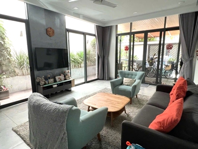 Biệt thự sân vườn 155m2 6x26   chỉ 17,5 tỷ - hẻm xe tải khu vip bên sông hiệp bình chánh   sát phạm 0