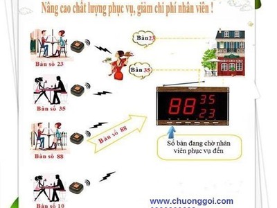 Tư vấn và lắp đặt chuông gọi nhân viên phục vụ nhà hàng 0