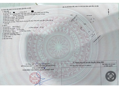 Chính chủ bán nhà gần biển mặt tiền đào công soạn, liên chiểu, đà nẵng - 4 tỷ 4