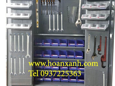 Tủ dụng cụ cơ khí VT-T10, tủ treo đồ nghề cơ khí, tủ dụng cụ 2 cánh, tủ dụng cụ kết hợp 3