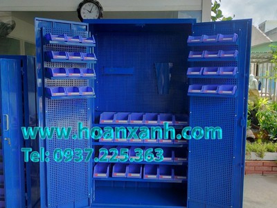 Tủ dụng cụ cơ khí VT-T10, tủ treo đồ nghề cơ khí, tủ dụng cụ 2 cánh, tủ dụng cụ kết hợp 5