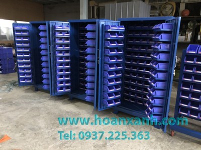 Tủ dụng cụ cơ khí VT-T23, tủ để khay nhựa, tủ treo đồ nghề cơ khí, tủ dụng cụ 2 cánh 4