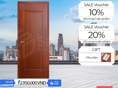 Cửa gỗ HDF Veneer Saigondoor 0