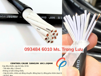 ​​​​​​​Cáp điều khiển Sangjin 10C 0.75mm    Có sẵn TP.HCM 0