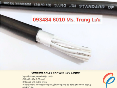 ​​​​​​​Cáp điều khiển Sangjin 10C 0.75mm    Có sẵn TP.HCM 1