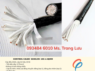 ​​​​​​​Cáp điều khiển Sangjin 10C 0.75mm    Có sẵn TP.HCM 2