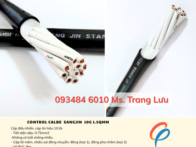 ​​​​​​​Cáp điều khiển Sangjin 10C 0.75mm    Có sẵn TP.HCM 3