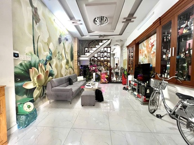 Hẻm ô tô ngủ nhà - khu đồng bộ phân lô - dân trí cao - 50m2 - 4 tầng 5pn vào ờ ngay - nhỉnh 7 tỷ 1